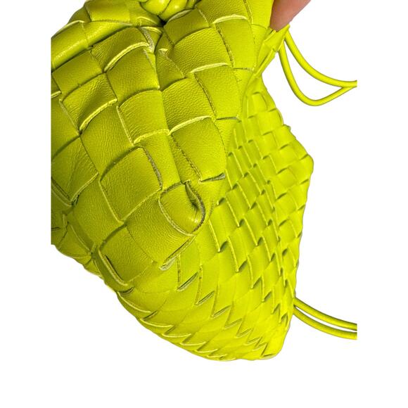 Bottega Veneta NWT Mini Loop Intrecciato Camera Bag in Acid Kiwi - Picture 8 of 16